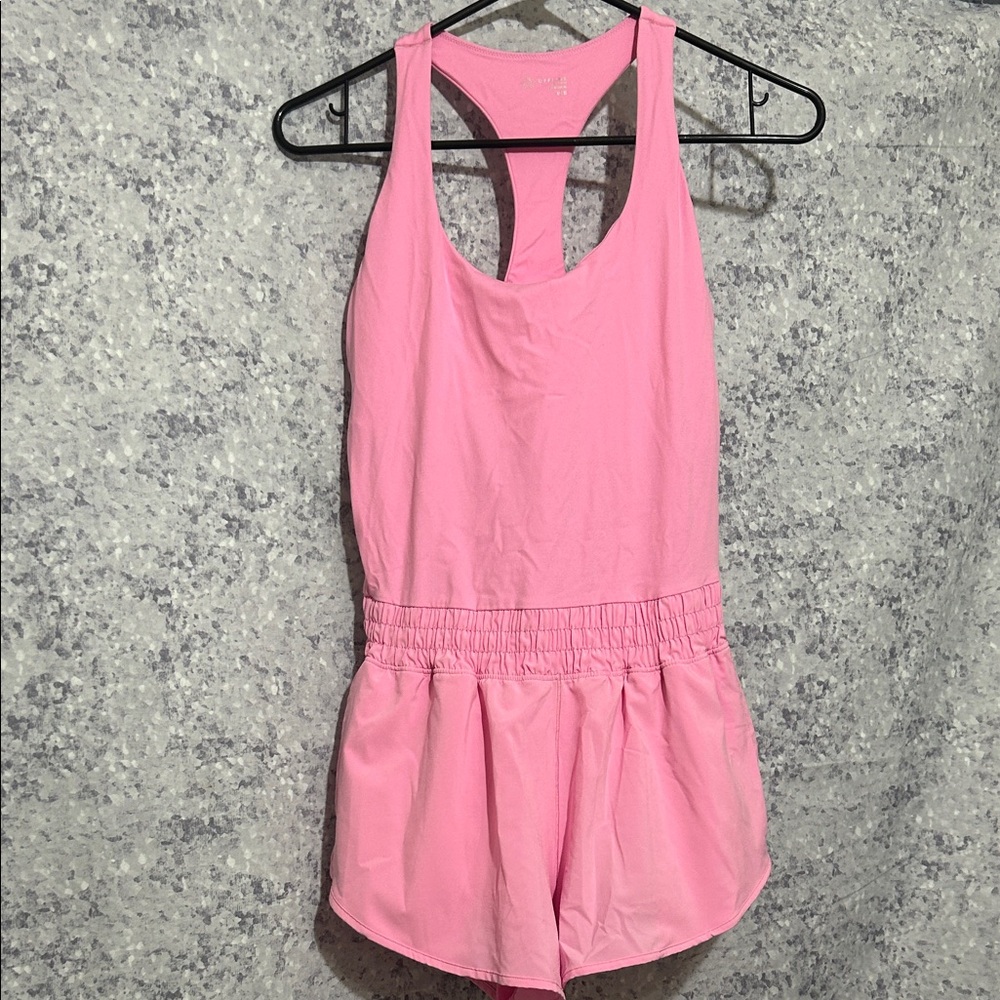 Offline by aerie Pink Racerback Romper - Unbranded